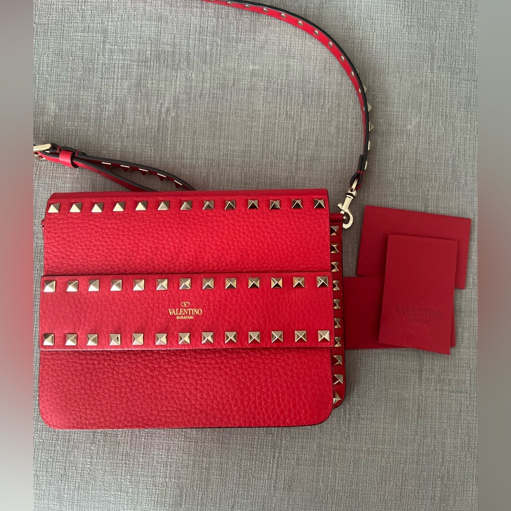 Valentino Red Studded Purse